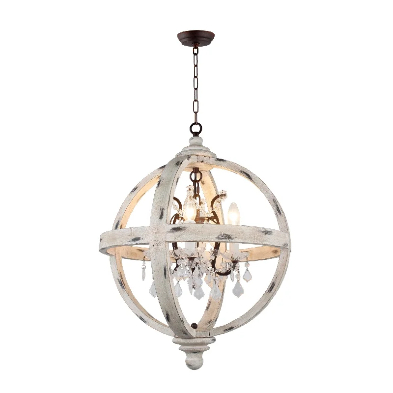 Chandeliers with Metal Frames in Black FinishChandeliers with Metal Frames in Black FinishLZ13-4