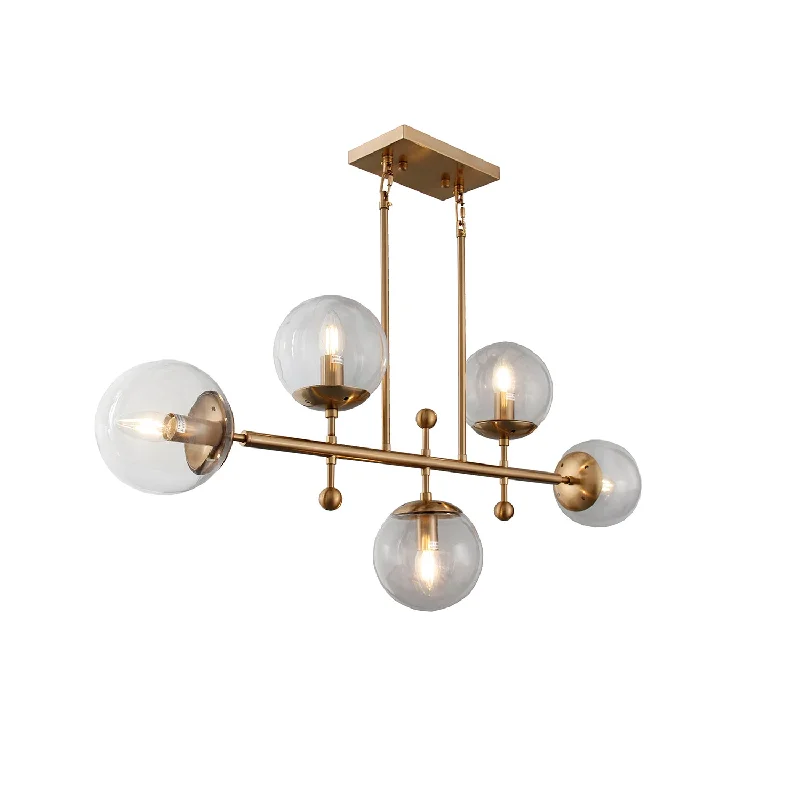 Chandeliers with Clear Crystal for a Sparkling EffectChandeliers with Clear Crystal for a Sparkling EffectLZ222-5SG-CL