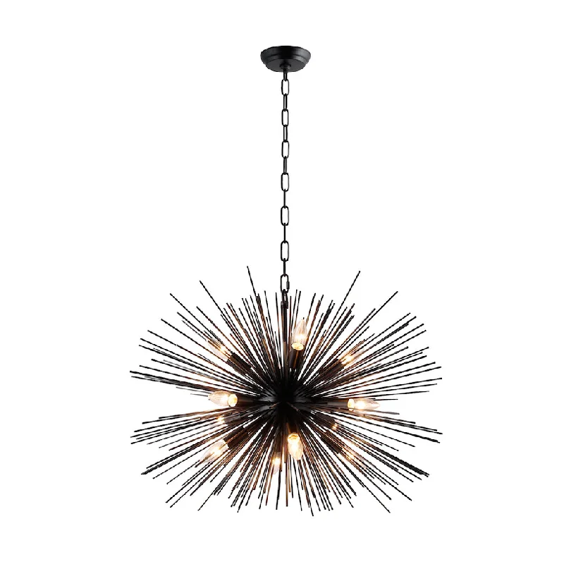 Chandeliers with Metal Frames in Copper FinishChandeliers with Metal Frames in Copper FinishLZ3330-12-BA