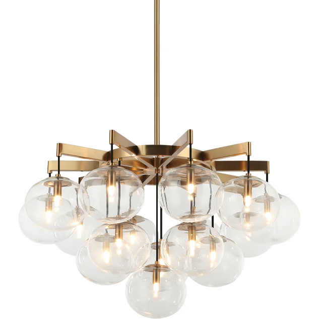 Minimalist Chandeliers for Sleek and Simple InteriorsMinimalist Chandeliers for Sleek and Simple InteriorsBulbus 32" 16-Light Chandelier