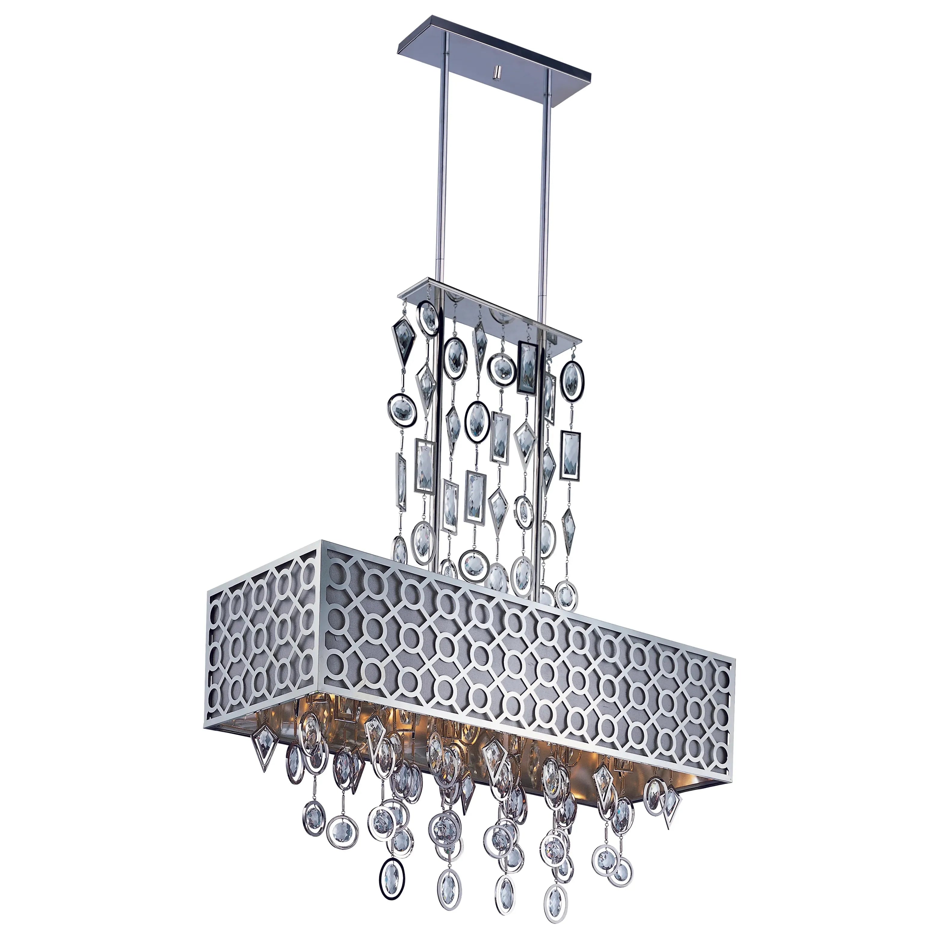 Chandeliers with Adjustable Height for Custom InstallationChandeliers with Adjustable Height for Custom InstallationMaxim Symmetry 8-Light Chandelier 22387STPN