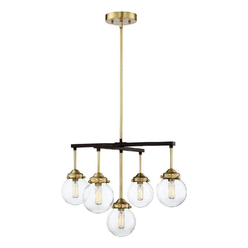 Chandeliers with Metal Frames in Copper FinishChandeliers with Metal Frames in Copper Finish5-Light Chandelier