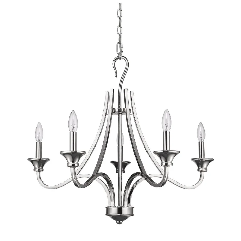 LED Chandeliers for Energy - Efficient LightingLED Chandeliers for Energy - Efficient LightingMichelle 5-Light Polished Nickel Chandelier By Homeroots