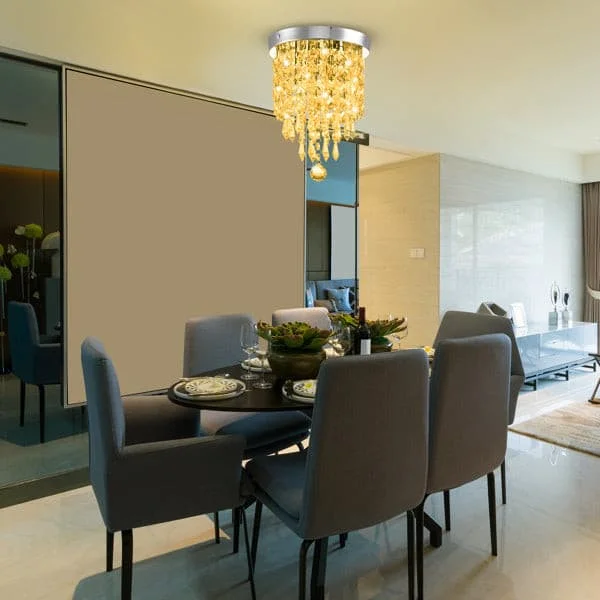 Oversized Chandeliers as a Statement Piece in Living RoomsOversized Chandeliers as a Statement Piece in Living RoomsModern Ceiling Chandelier Flush Mount Crystal Glass Pendants