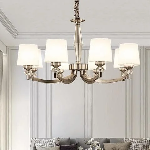 French Country Chandeliers with a Romantic AuraFrench Country Chandeliers with a Romantic AuraModern chandelier Nordic Style Silver Iron Frosted Glass