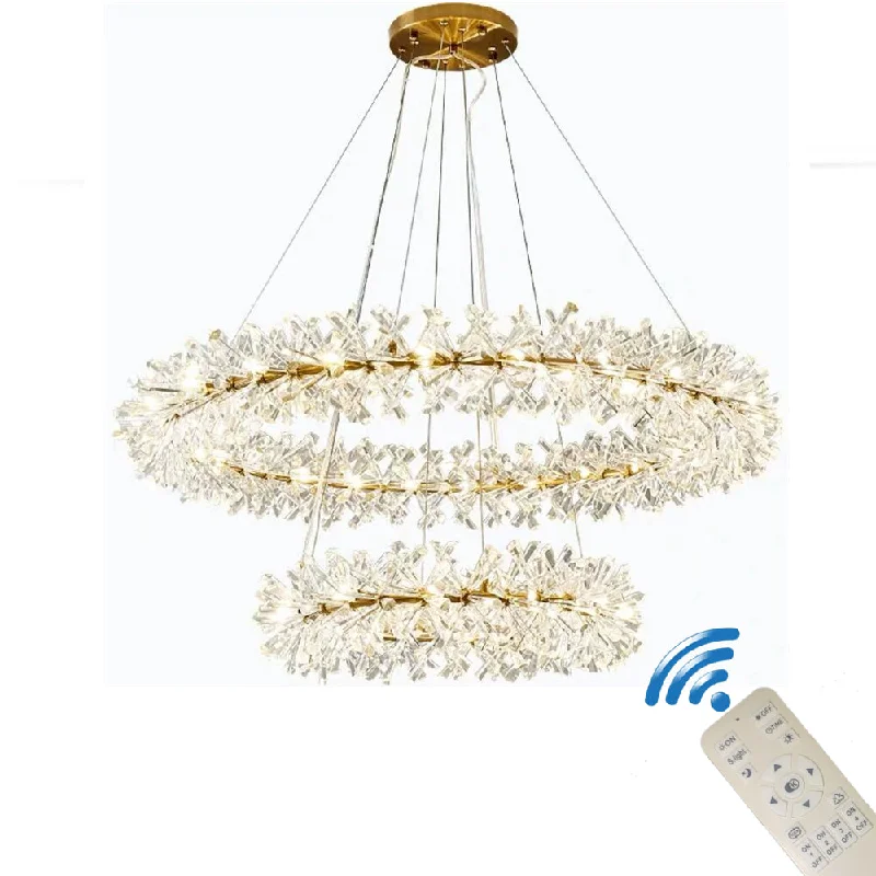 Modern Crystal Chandeliers for Contemporary HomesModern Crystal Chandeliers for Contemporary HomesContemporary Glossy Ice Crystal Chandelier Wheel Shape