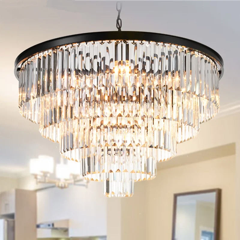 Industrial Iron Chandeliers for Loft - Inspired SpacesIndustrial Iron Chandeliers for Loft - Inspired SpacesModern Chandelier Tiered Round Crystal