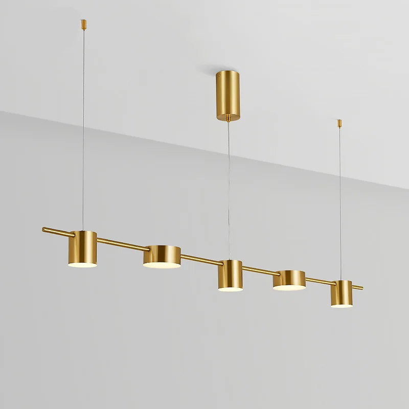 Ceiling - Mounted Chandeliers for Standard CeilingsCeiling - Mounted Chandeliers for Standard CeilingsModern Linear Brunch Chandelier Dimmable Hanging Lamp
