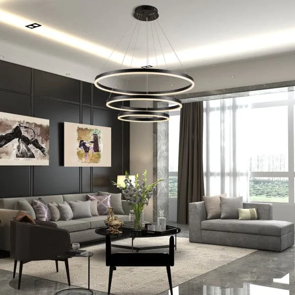 Chandeliers with Multiple Lights for Maximum IlluminationChandeliers with Multiple Lights for Maximum IlluminationModern Tiered Circular Geometric Chandelier