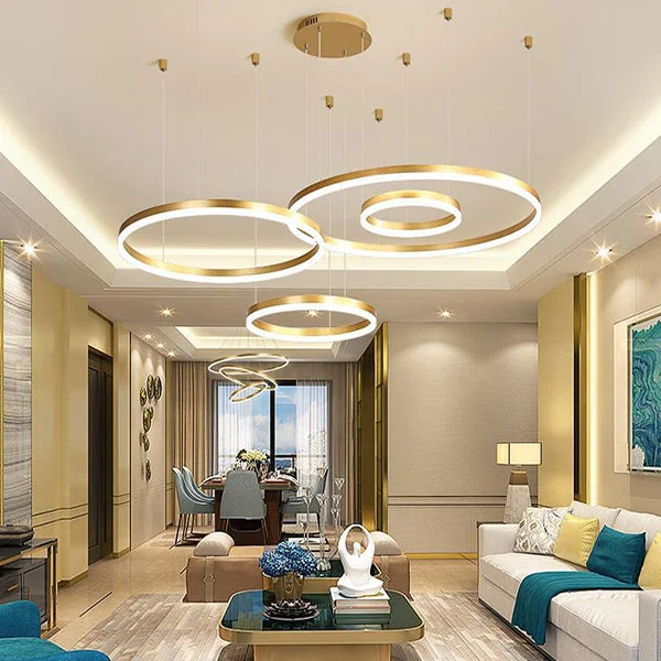 LED Chandeliers for Energy - Efficient LightingLED Chandeliers for Energy - Efficient LightingModern Chandelier Wheels Shape Geometric Layout