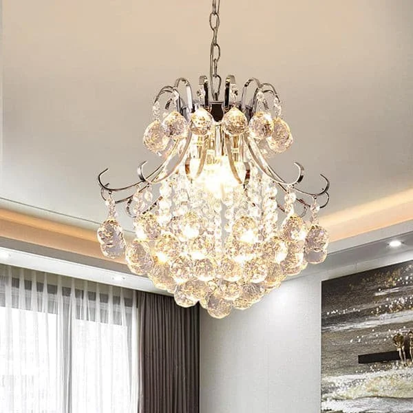 Minimalist Chandeliers for Sleek and Simple InteriorsMinimalist Chandeliers for Sleek and Simple InteriorsLuxury Modern Chandelier Stainless Steel Crystal Ball Pendants
