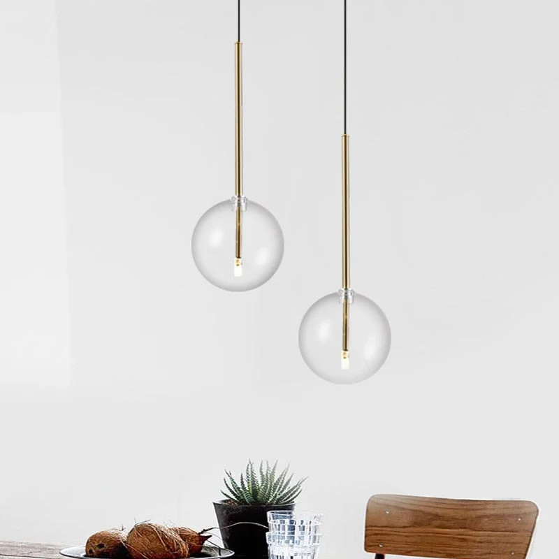 LED Chandeliers for Energy - Efficient LightingLED Chandeliers for Energy - Efficient LightingNordic Bubbles Pendant Clear Glass Globe Shade LED