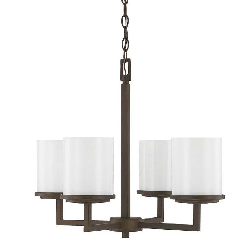 Chandeliers with Metal Frames in Silver FinishChandeliers with Metal Frames in Silver FinishSloan 4-light Bronze Chandelier