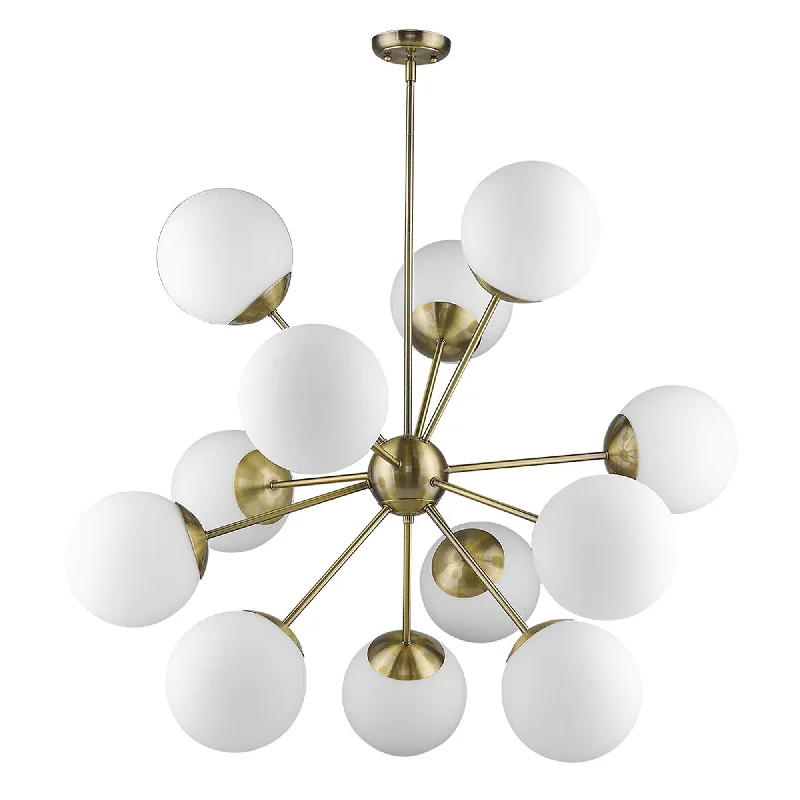 Incandescent Chandeliers for a Warm and Traditional GlowIncandescent Chandeliers for a Warm and Traditional GlowSolea 12-Light Antique Brass Chandelier By Homeroots