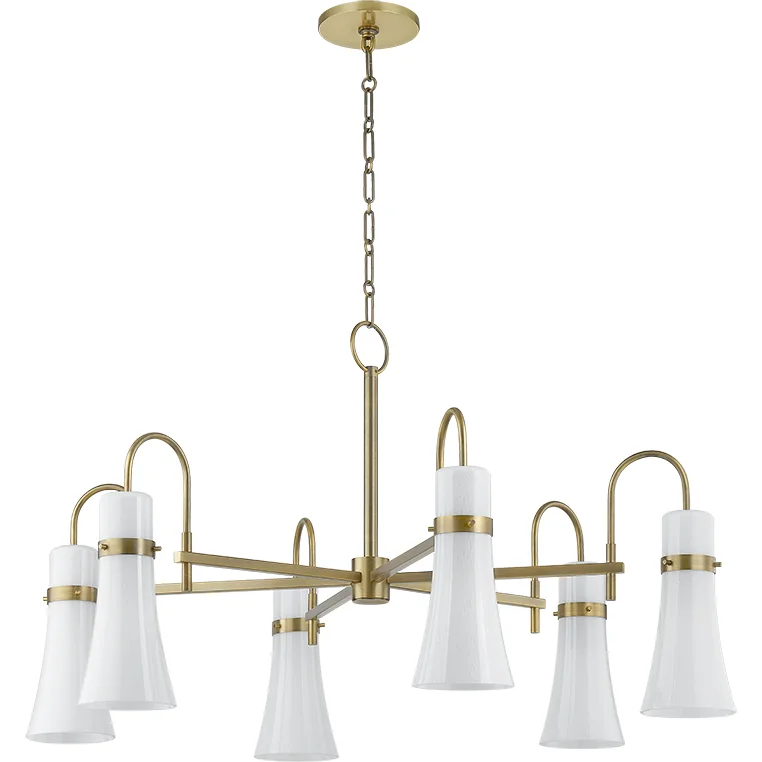 Chandeliers with Metal Frames in Bronze FinishChandeliers with Metal Frames in Bronze FinishMaple 6-Light Chandelier
