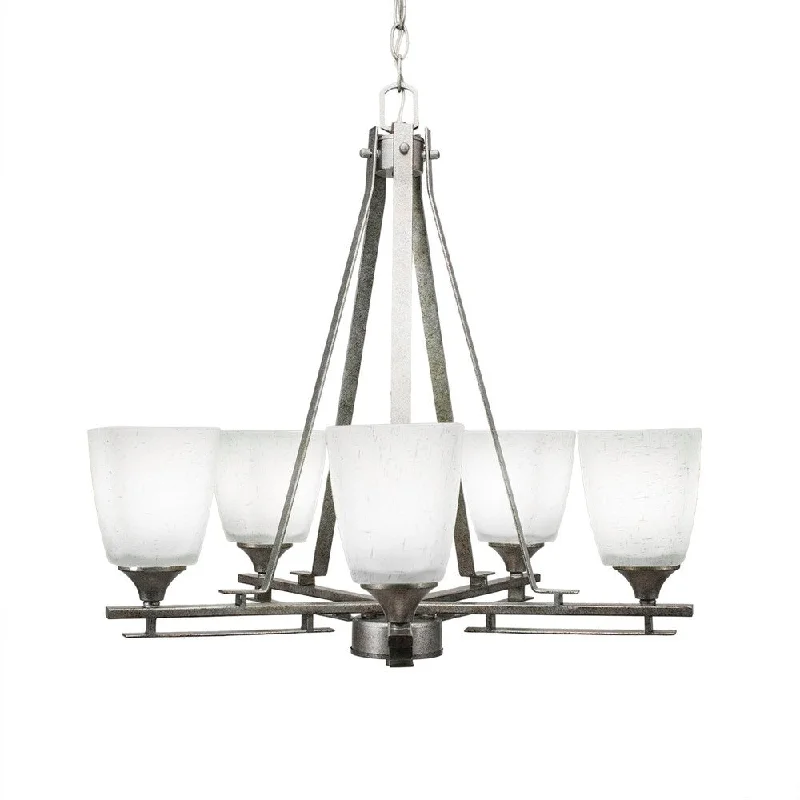 Chandeliers for Living Rooms to Create a Focal PointChandeliers for Living Rooms to Create a Focal PointUptowne 5 Light Chandelier Shown In Aged Silver Finish With 4.5" Clear Bubble Glass - aged silver