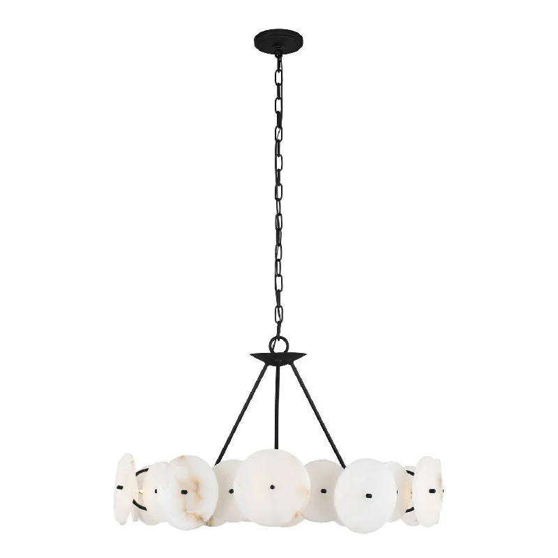 Chandeliers with Metal Frames in Bronze FinishChandeliers with Metal Frames in Bronze FinishCosmos Six Light Chandelier