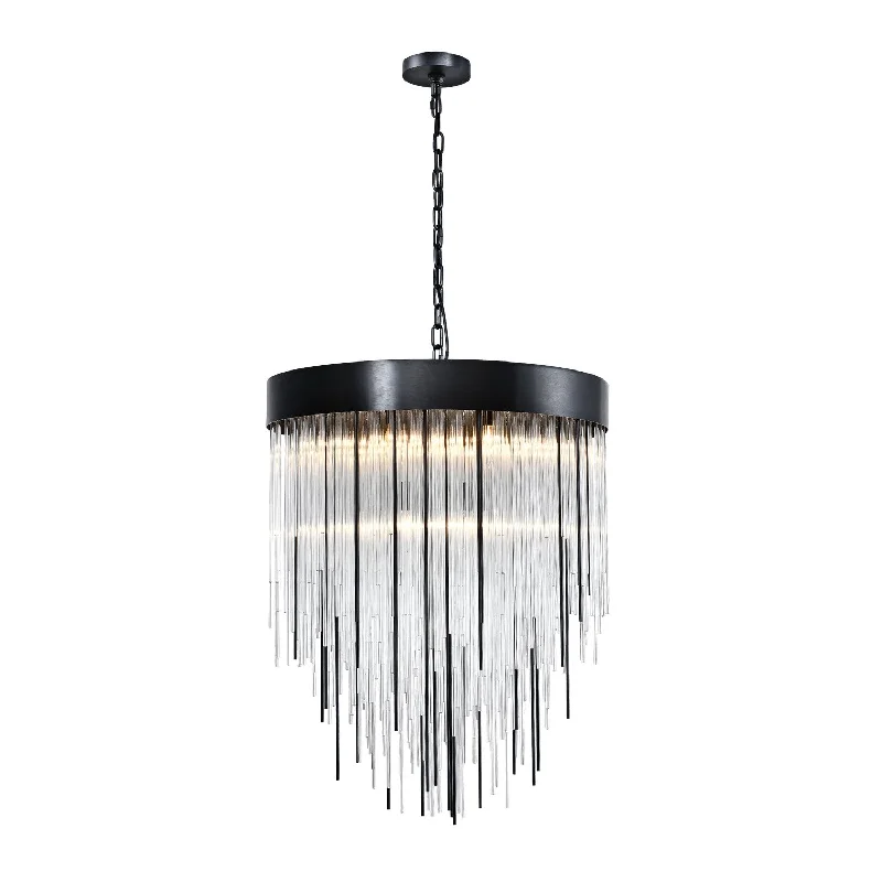 Chandeliers with Adjustable Height for Custom InstallationChandeliers with Adjustable Height for Custom InstallationWaterfall Nine Light Chandelier