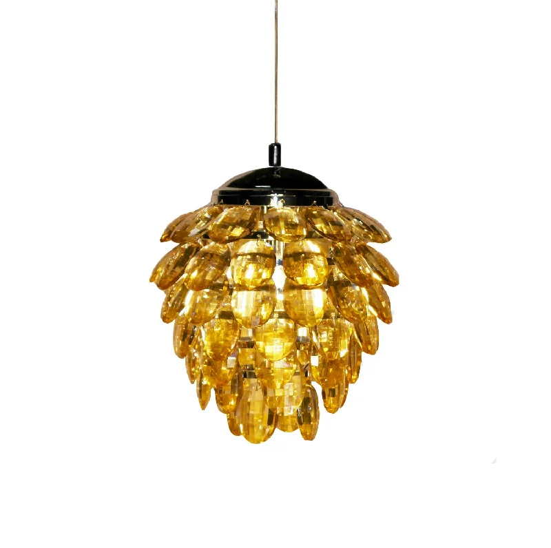 Glass Ceiling Lights with Frosted, Colored, or Etched GlassGlass Ceiling Lights with Frosted, Colored, or Etched GlassBethel International GL70075A Pendant Light - Amber