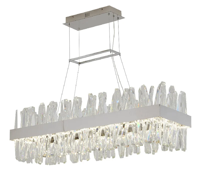 Crystal Ceiling Lights with High - Quality Swarovski CrystalsCrystal Ceiling Lights with High - Quality Swarovski CrystalsBethel International LX61C40CH Pendant Light - Chrome