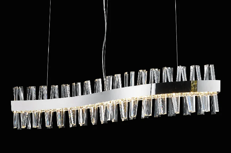 Crystal Ceiling Lights with High - Quality Swarovski CrystalsCrystal Ceiling Lights with High - Quality Swarovski CrystalsBethel International LX63 Pendant Light - Chrome