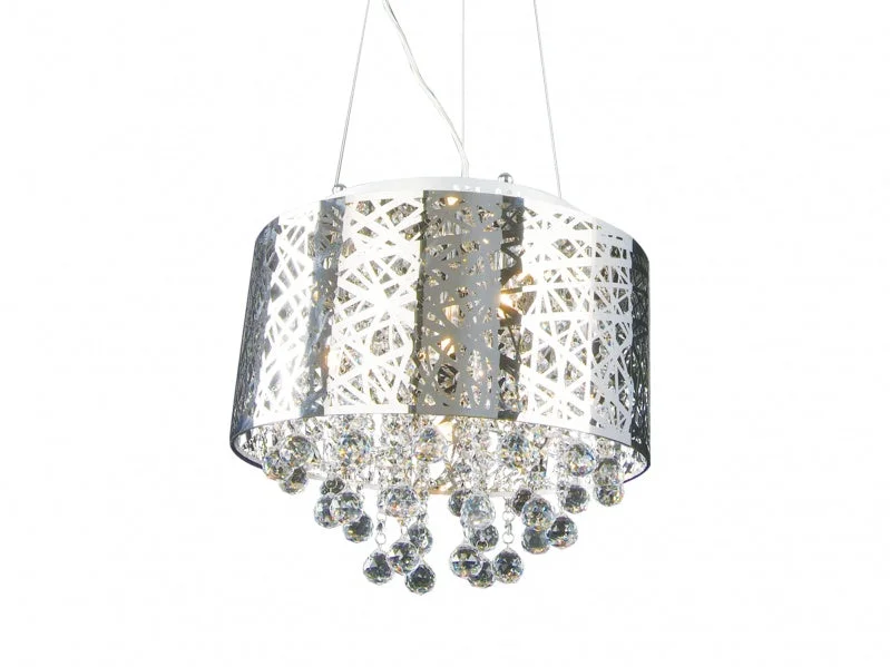 Moroccan Ceiling Lights with Colorful Stained Glass and Geometric CarvingsMoroccan Ceiling Lights with Colorful Stained Glass and Geometric CarvingsBethel International OL01 Pendant Light - Chrome