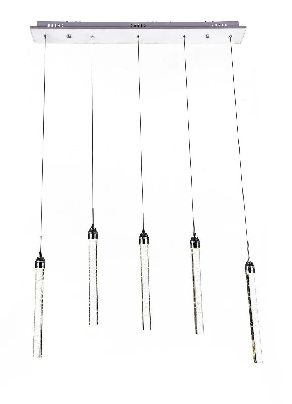 Industrial Style Ceiling Lights with Exposed Bulbs and Metal CagesIndustrial Style Ceiling Lights with Exposed Bulbs and Metal CagesBethel International YJ05 Pendant Light - Chrome