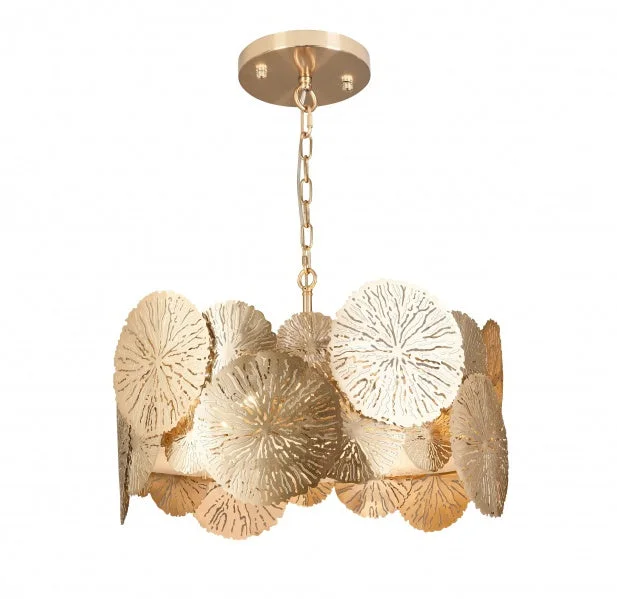 Indian - Themed Ceiling Lights with Intricate Filigree and Mirror WorkIndian - Themed Ceiling Lights with Intricate Filigree and Mirror WorkBethel International ZL25C25CO Pendant Light - Copper