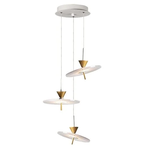 Indian - Themed Ceiling Lights with Intricate Filigree and Mirror WorkIndian - Themed Ceiling Lights with Intricate Filigree and Mirror WorkET2 E24743 Circuit 3-lt LED Pendant
