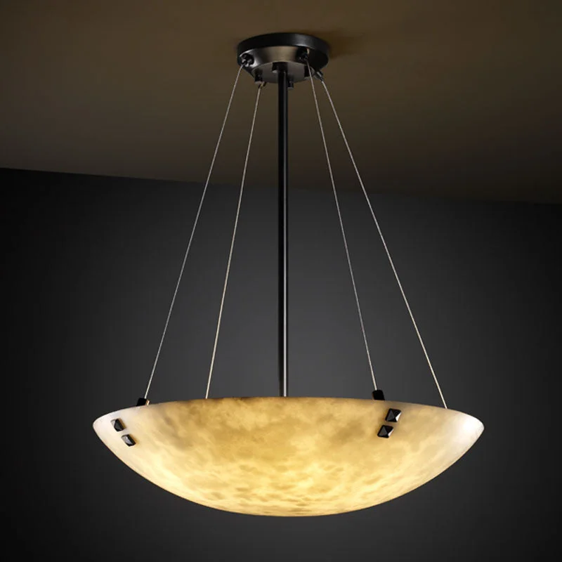 Indian - Themed Ceiling Lights with Intricate Filigree and Mirror WorkIndian - Themed Ceiling Lights with Intricate Filigree and Mirror WorkPendant