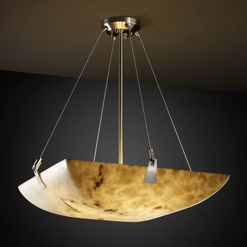 Tropical - Themed Ceiling Lights with Palm - Leaf Shapes and Rattan WrapsTropical - Themed Ceiling Lights with Palm - Leaf Shapes and Rattan WrapsPendant