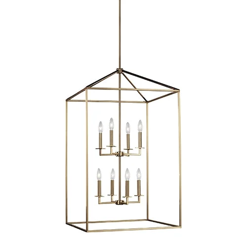 Rustic Ceiling Lights with Reclaimed Wood and Distressed FinishesRustic Ceiling Lights with Reclaimed Wood and Distressed FinishesSea Gull 5315008EN Perryton 8-lt 22" LED Hall / Foyer Pendant
