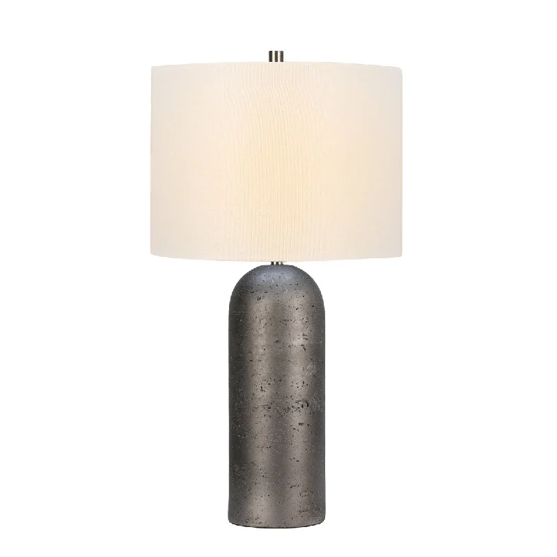 industrial style table lamps with exposed bulbs for loft apartmentsindustrial style table lamps with exposed bulbs for loft apartments25" Faux Grey Stone Tower Table Lamp and Decorator Shade