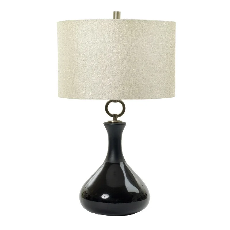 ceramic table lamps with hand painted designs for an artistic touchceramic table lamps with hand painted designs for an artistic touch27 inch Ceramic Table Lamp with Matte & Gloss Black Finish