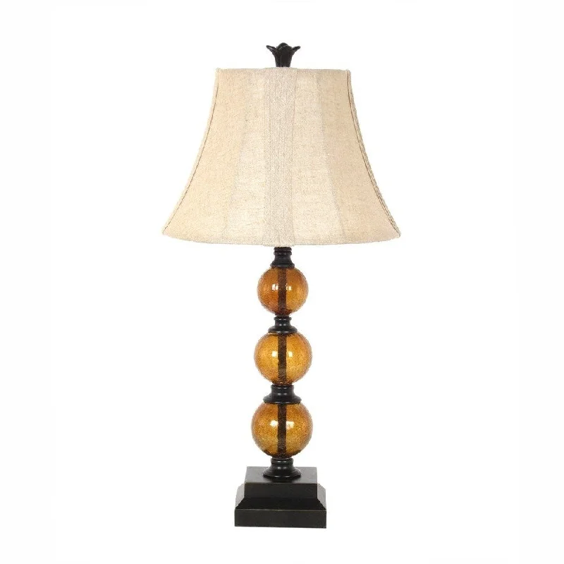 wooden table lamps with natural grain for a warm and organic feelwooden table lamps with natural grain for a warm and organic feel29-inch Amber Glass Table Lamp