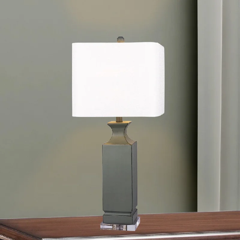 art deco table lamps with geometric shapes for a retro touchart deco table lamps with geometric shapes for a retro touch#6218GRY 30 inch Grey Resin Column Table Lamp with Clear Acrylic Base art deco table lamps with geometric shapes for a retro touchart deco table lamps with geometric shapes for a retro touch#6218GRY 30 inch Grey Resin Column Table Lamp with Clear Acrylic Base