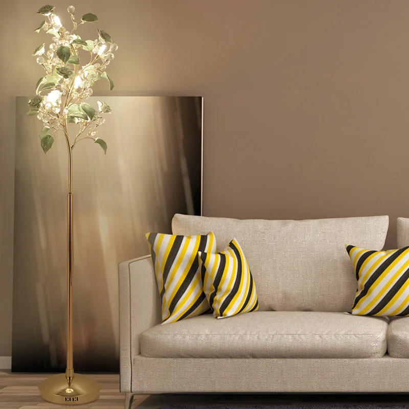 fabric table lamps with a linen shade for a relaxed and breathable lookfabric table lamps with a linen shade for a relaxed and breathable lookGreen Ceramic Rose LED Floor Lamp with Crystal Decor - Elegant Living Room Lighting