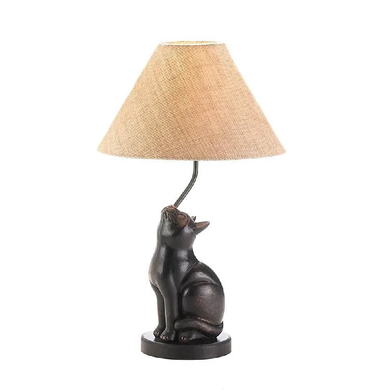 rustic farmhouse table lamps for cozy kitchensrustic farmhouse table lamps for cozy kitchensCharming Kitten Reading Lamp