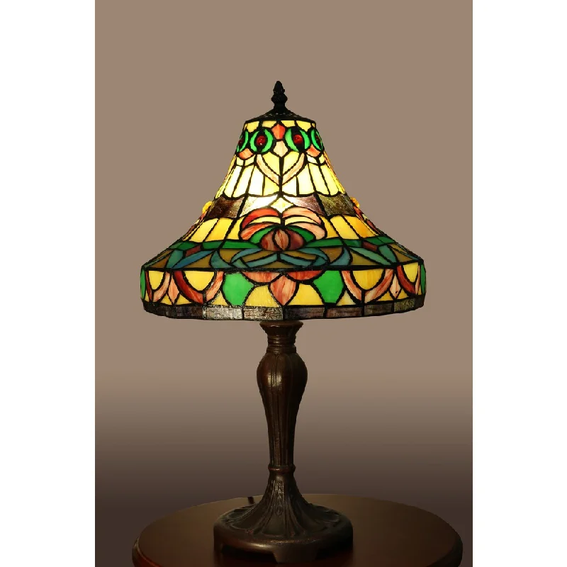 metal table lamps with a matte black finish for a sleek appearancemetal table lamps with a matte black finish for a sleek appearanceChinee 1-light Multi-color 21-inch Tiffany-style Table Lamp