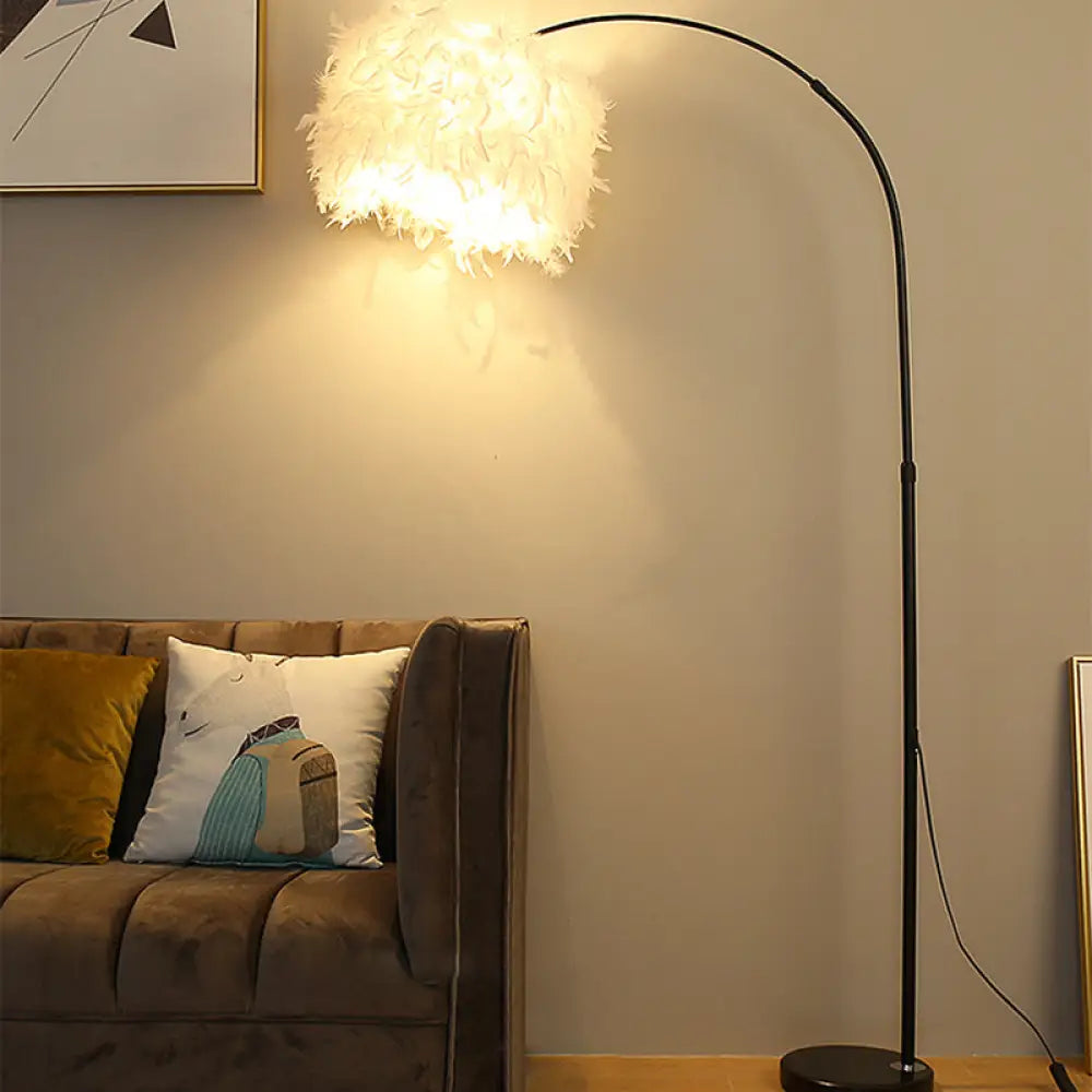 metal table lamps with a matte black finish for a sleek appearancemetal table lamps with a matte black finish for a sleek appearanceNordic Feather Standing Lamp: Drum-Shaped 1-Bulb Gooseneck Floor Light, Black/White - With/Without Tray metal table lamps with a matte black finish for a sleek appearancemetal table lamps with a matte black finish for a sleek appearanceNordic Feather Standing Lamp: Drum-Shaped 1-Bulb Gooseneck Floor Light, Black/White - With/Without Tray