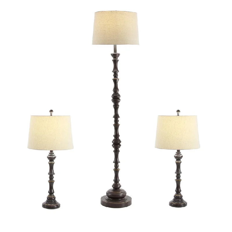 marble table lamps with a luxurious veined pattern for high end decormarble table lamps with a luxurious veined pattern for high end decorEspresso Table And Floor Lamp Set (2 Table Lamps, 1 Floor Lamp)