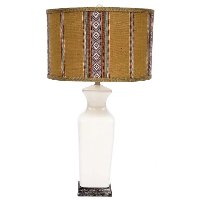 fabric table lamps with a linen shade for a relaxed and breathable lookfabric table lamps with a linen shade for a relaxed and breathable lookFangio Lighting 30-inch Ceramic Table Lamp with Designer Native American Styled Shade