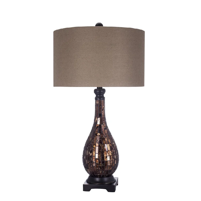 metal table lamps with a matte black finish for a sleek appearancemetal table lamps with a matte black finish for a sleek appearanceFangio Lighting's 29 inch Mosaic Table Lamp with Madison Bronze Accents metal table lamps with a matte black finish for a sleek appearancemetal table lamps with a matte black finish for a sleek appearanceFangio Lighting's 29 inch Mosaic Table Lamp with Madison Bronze Accents