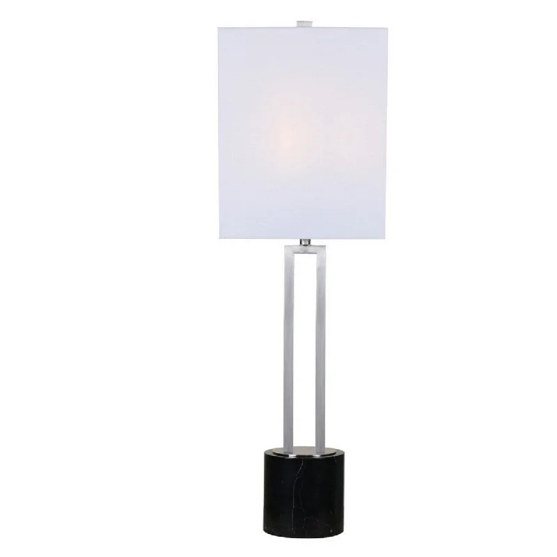 industrial style table lamps with exposed bulbs for loft apartmentsindustrial style table lamps with exposed bulbs for loft apartmentsFangio Lighting's m.r.1699 28.25 in Brushed Steel Metal & Black Marble Table Lamp with Decorator Shade