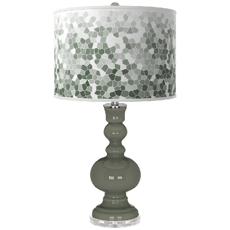 rustic farmhouse table lamps for cozy kitchensrustic farmhouse table lamps for cozy kitchensGreen Mosaic Apothecary Table Lamp