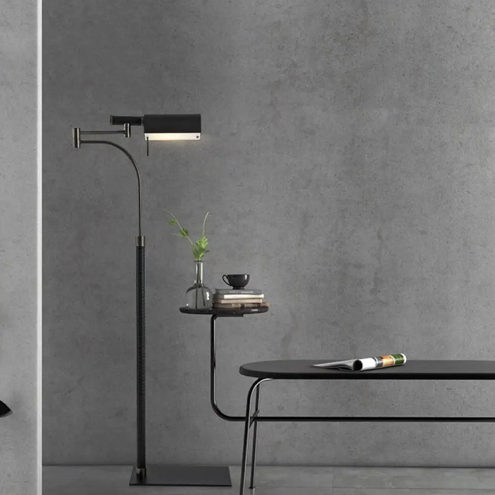 marble table lamps with a luxurious veined pattern for high end decormarble table lamps with a luxurious veined pattern for high end decorContemporary Metal Half-Cylinder Floor Light: Black Leather Standing Lamp