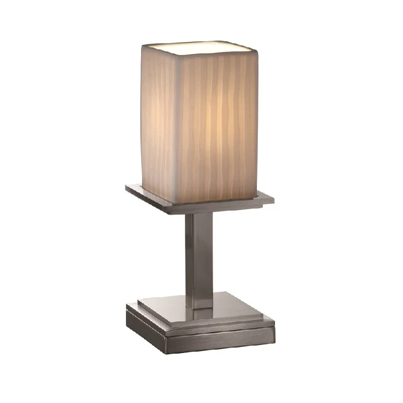 crystal table lamps with dazzling prisms for a glamorous effectcrystal table lamps with dazzling prisms for a glamorous effectJustice Design Limoges Montana 1-light Brushed Nickel Portable