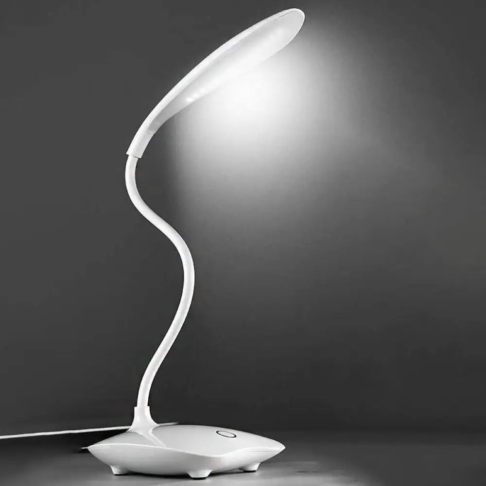 glass table lamps with a frosted surface for soft light diffusionglass table lamps with a frosted surface for soft light diffusionSimple Style LED Desk Lamp - Touch Sensitive, 3 Gear, Plastic - Ideal for Study or Bedside
