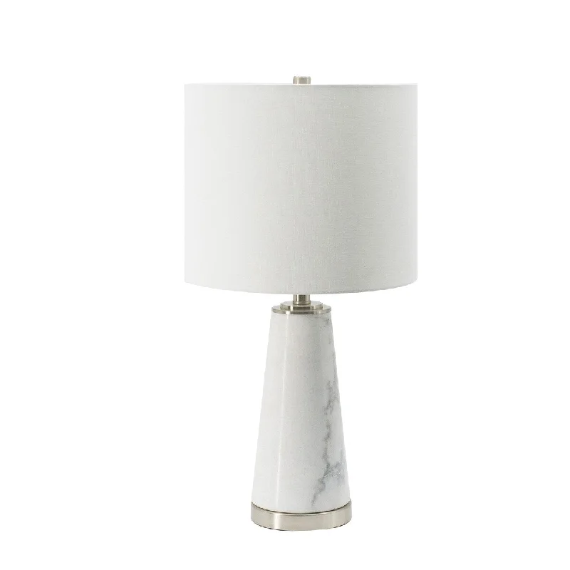 industrial style table lamps with exposed bulbs for loft apartmentsindustrial style table lamps with exposed bulbs for loft apartmentsMarble Cone Table Lamp with White Tone Drum Shade