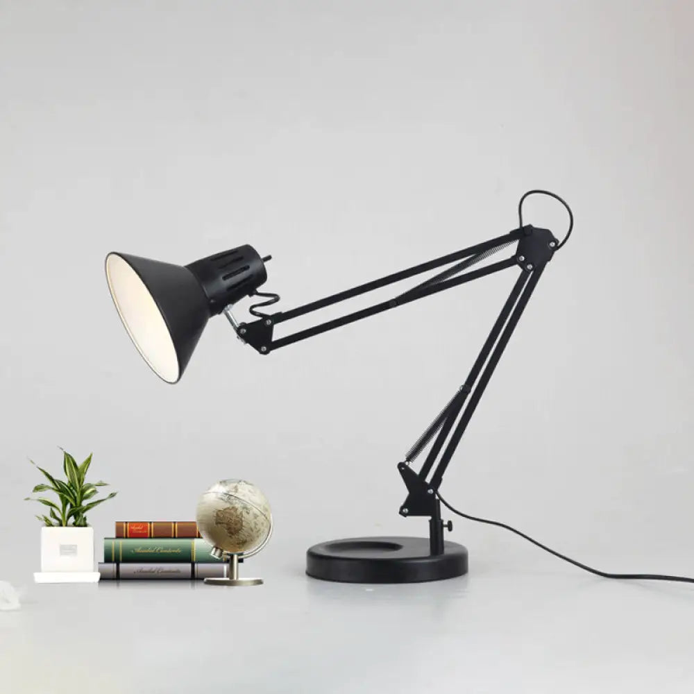 industrial style table lamps with exposed bulbs for loft apartmentsindustrial style table lamps with exposed bulbs for loft apartmentsAdjustable Arm Metallic Black Reading Light with Conic Shade - 1 Bulb Industrial Style Desk Lamp